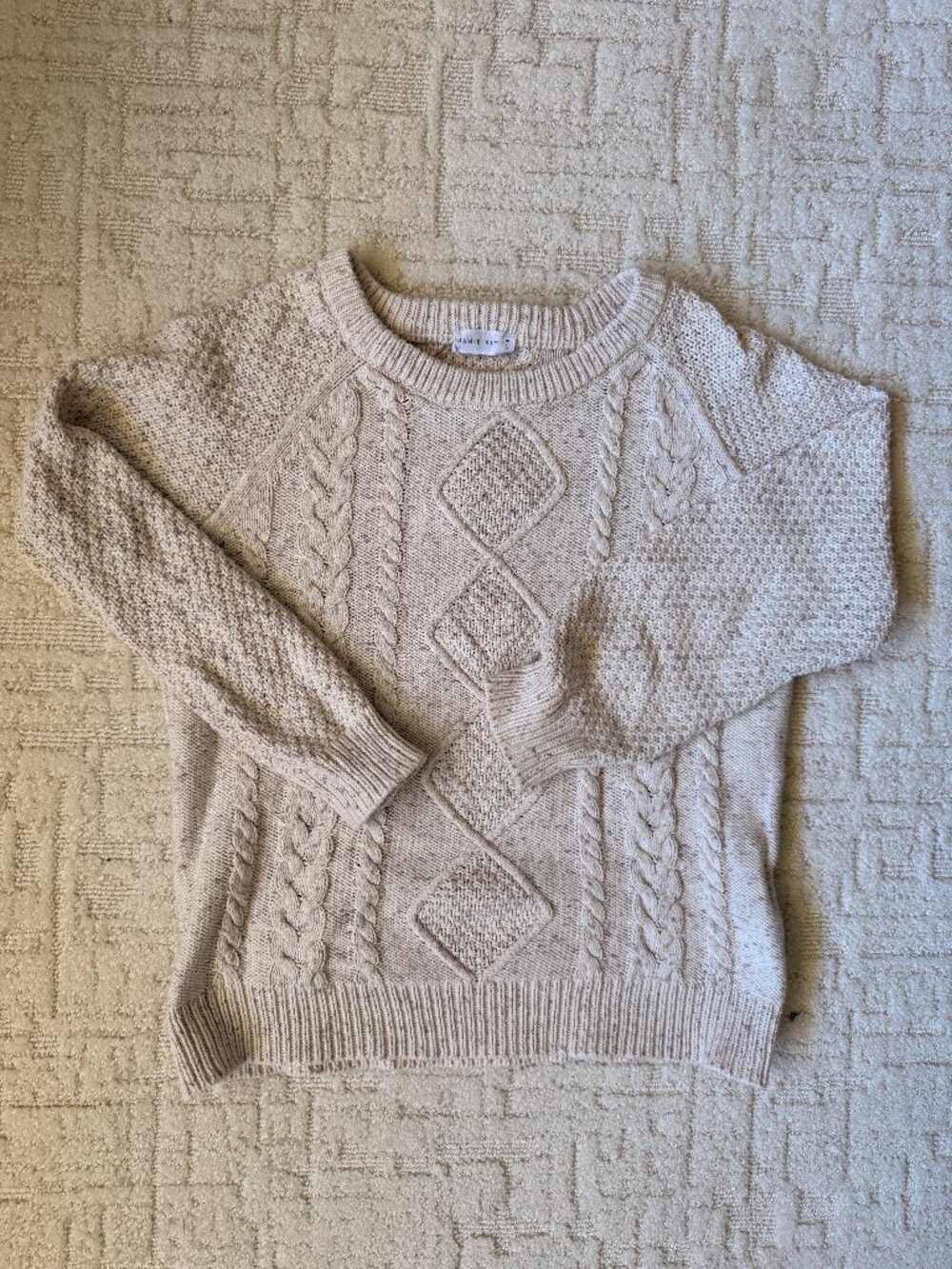 Organic Cotton Jamie Kay Cable Knit Sweater
